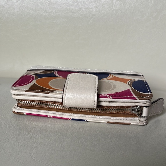 Coach fabric and leather small wallet - Picture 3 of 4